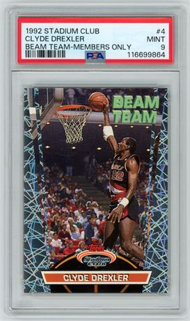 1992 Stadium Club #4 Clyde Drexler Beam Team-Members Only PSA 9 MINT