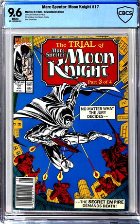 Marc Spector: Moon Night #17 (1990) Newsstand Edition CBCS 9.6