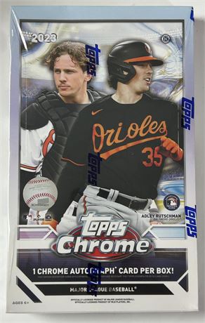 2023 Topps Chrome Baseball Hobby Box Factory Sealed