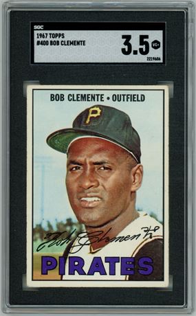 1967 Topps #400 Roberto Clemente SGC 3.5 VG+