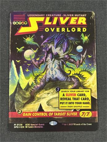 2025 MTG: Special Guests #0128 Silver Overlord Borderless Foil Lightly Played