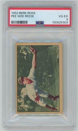 1952 Berk Ross Pee Wee Reese PSA 4 VGEX Undergraded