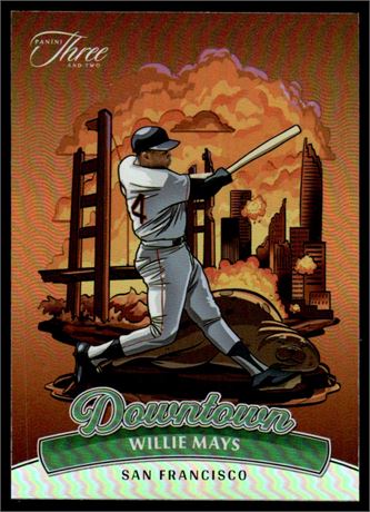 2024 Panini Three and Two #10 Willie Mays Downtown!