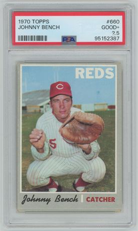 1970 Topps #660 Johnny Bench PSA 2.5 GOOD+