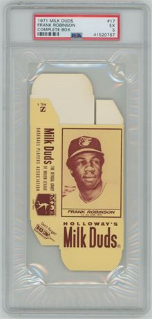 1971 Milk Duds #17 Frank Robinson Complete Box PSA 5 EX