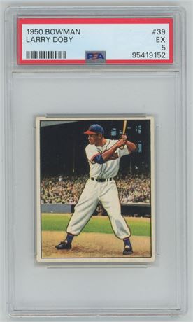 1950 Bowman #39 Larry Doby PSA 5 EX