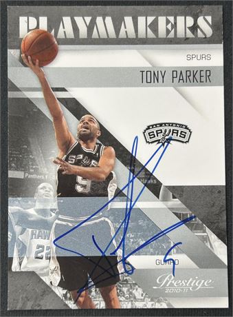 2010 Prestige Playmakers Tony Parker Auto 4/42