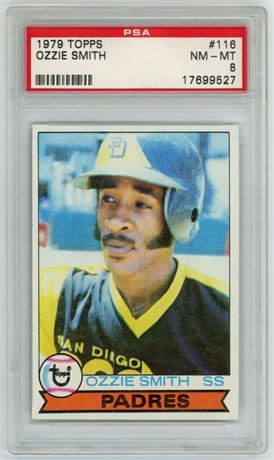 1979 Topps #116 Ozzie Smith RC PSA 8 NMMT