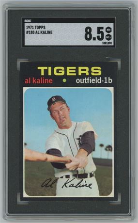 1971 Topps #180 Al Kaline SGC 8.5 NMMT+