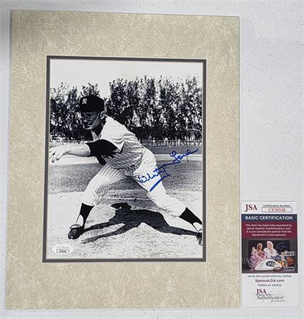 Whitey Ford Autographed 8x10 Photo JSA