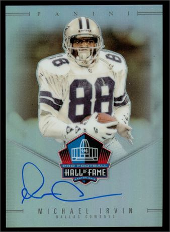 2025 Panini Select Michael Irvin Hall of Fame On-Card Auto 3/50 SSP