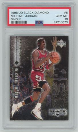 1998 Upper Deck Black Diamond Michael Jordan Single PSA 10 GEM MINT