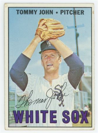 1967 Topps #609 Tommy John Tuff Hi # GOOD - VG