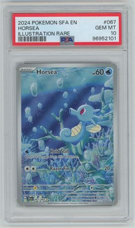 2024 Pokemon SFA EN #067 Horsea Illustration Rare PSA 10 GEM MINT