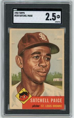 1953 Topps #220 Sachel Paige SGC 2.5 GOOD+ Gorgeous (READ)
