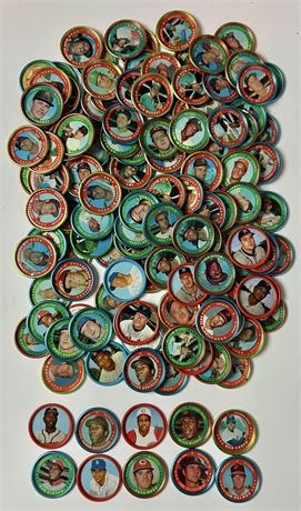1971 Topps Coins Lot (141) w/ Aaron/Mays/Gibson + More