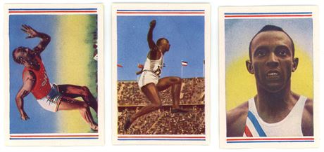 1952 Jostella Jesse Owens Jostella Sportbilder Raw Lot (3) Low Grade