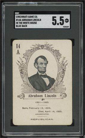 1900-1933 Cincinnati Game In The White House #14a Abraham Lincoln SGC 5.5 EX+