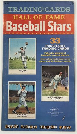 1961 Golden Press Complete Set (33) In-Tact Booklet w/ Ruth, Gherig, Cobb + More