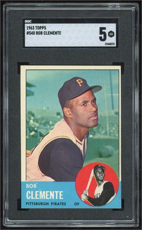 1963 Topps #540 Roberto Clemente SGC 5 EX