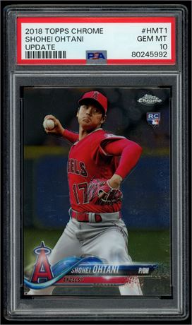 2018 Topps Chrome Update Shohei Ohtani RC PSA 10