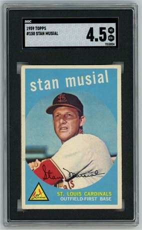 1959 Topps #150 Stan Musial SGC 4.5 VGEX+