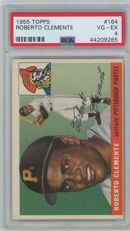 1955 Topps #164 Roberto Clemente RC PSA 4 VGEX