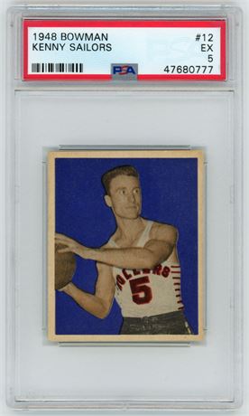 1948 Bowman #12 Kenny Sailors RC PSA 5 EX