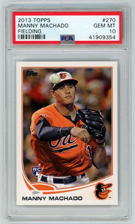 2013 Topps #270 Manny Machado RC Fielding PSA 10 GEM MINT