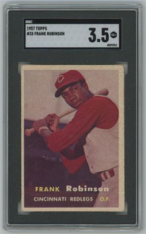 1957 Topps #35 Frank Robinson RC SGC 3.5 VG+