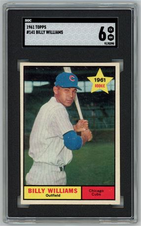 1961 Topps #141 Billy Williams RC SGC 6 EXMT