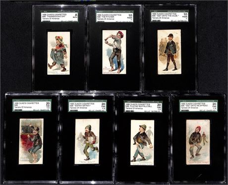 (27) 1889 N88 Duke's Cigarettes Terrors of America ALL SGC Graded Near Set