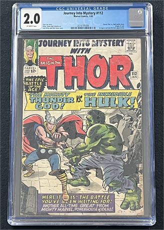 Journey Into Mystery #112 CGC 2.0 1965