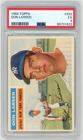 1956 Topps #332 Don Larsen PSA 5 EX