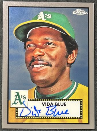 2021 Topps Chrome Platinum Anniversary Vida Blue Auto