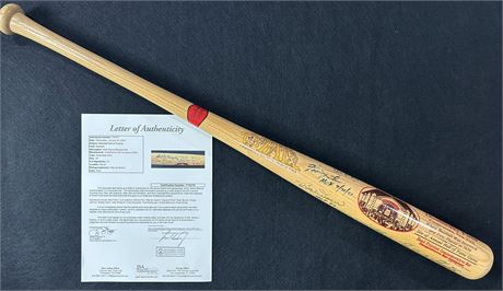 Multi-Signed (13 HOF) Autographed Full Size Cooperstown Bat JSA (Read) Loaded!