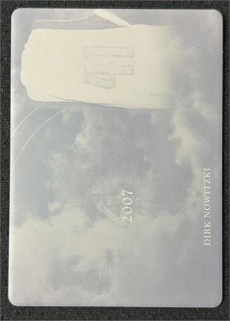2020 Leaf In the Game Used Cyan Plate A Year to Remember Dirk Nowitzki 1/1