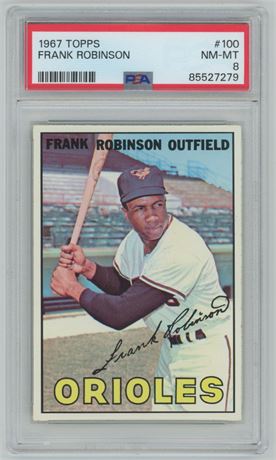 1967 Topps #100 Frank Robinson PSA 8 NMMT CENTERED!