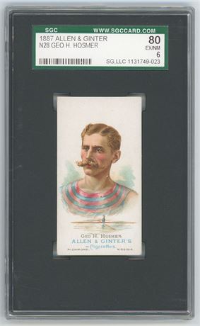 1887 N28 Allen & Ginter Geo H Hosmer SGC 6 EXMT