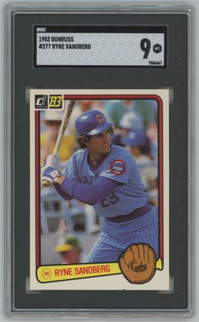 1983 Donruss #277 Ryne Sandberg RC SGC 9 MINT