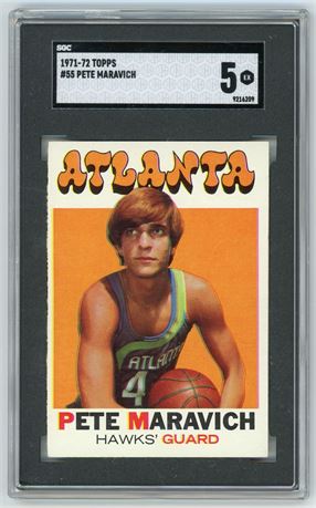 1971 Topps #55 Pete Maravich SGC 5 EX