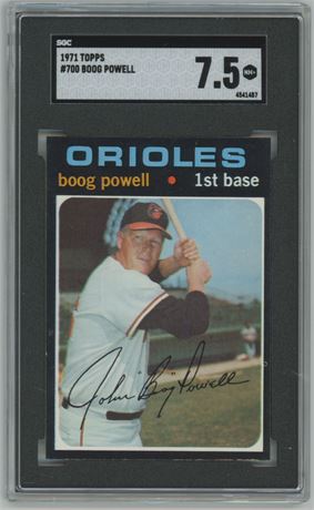 1971 Topps #700 Boog Powell Hi # SP SGC 7.5 NM+