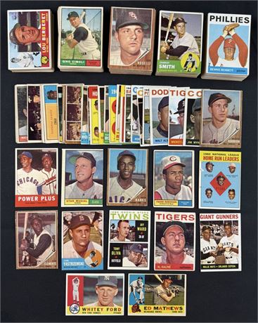 1960-1964 Topps Baseball Low Grade Lot (250+) w/ Stars