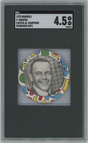 1970 Baggioli Frank Sinatra Caccia Al Campione Punched Out SGC 4.5 VGEX