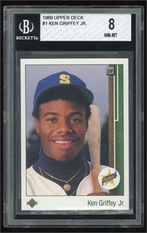 1989 Upper Deck #1 Ken Griffey Jr RC BGS 8 NMMT
