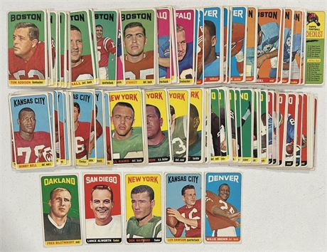 1965 Topps NEAR Complete Set (1-176) Missing Namath. w/ 15 HOFers VG AVG (READ)