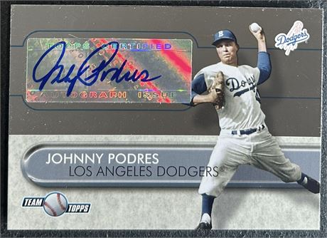 2005 Topps Team Topps Johnny Podres Auto