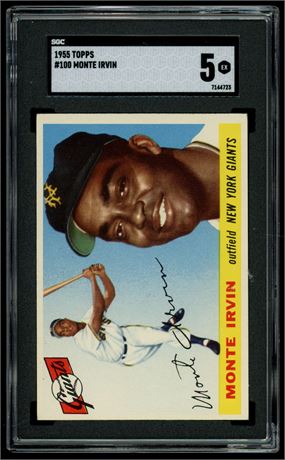 1955 Topps #100 Monte Irvin SGC 5