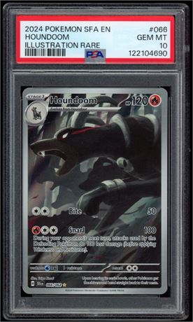 2024 Pokemon SFA EN #066 Houndoom Illustration Rare PSA 10