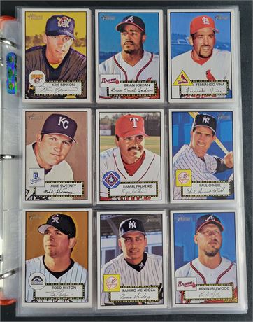 2001 Topps Heritage Complete Set (1-407) w/Black (1-80) & 3 Complete Insert Sets